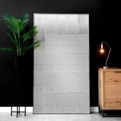 Varna Large Smoked Glass Rectangular Window Mirror 100x 180cm