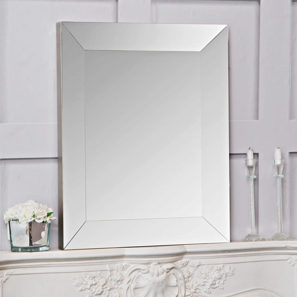 Sofia Small Silver Bevelled Mirror 60 X 75cm 3 Sofia Small Silver Bevelled Mirror 60 X 75cm
