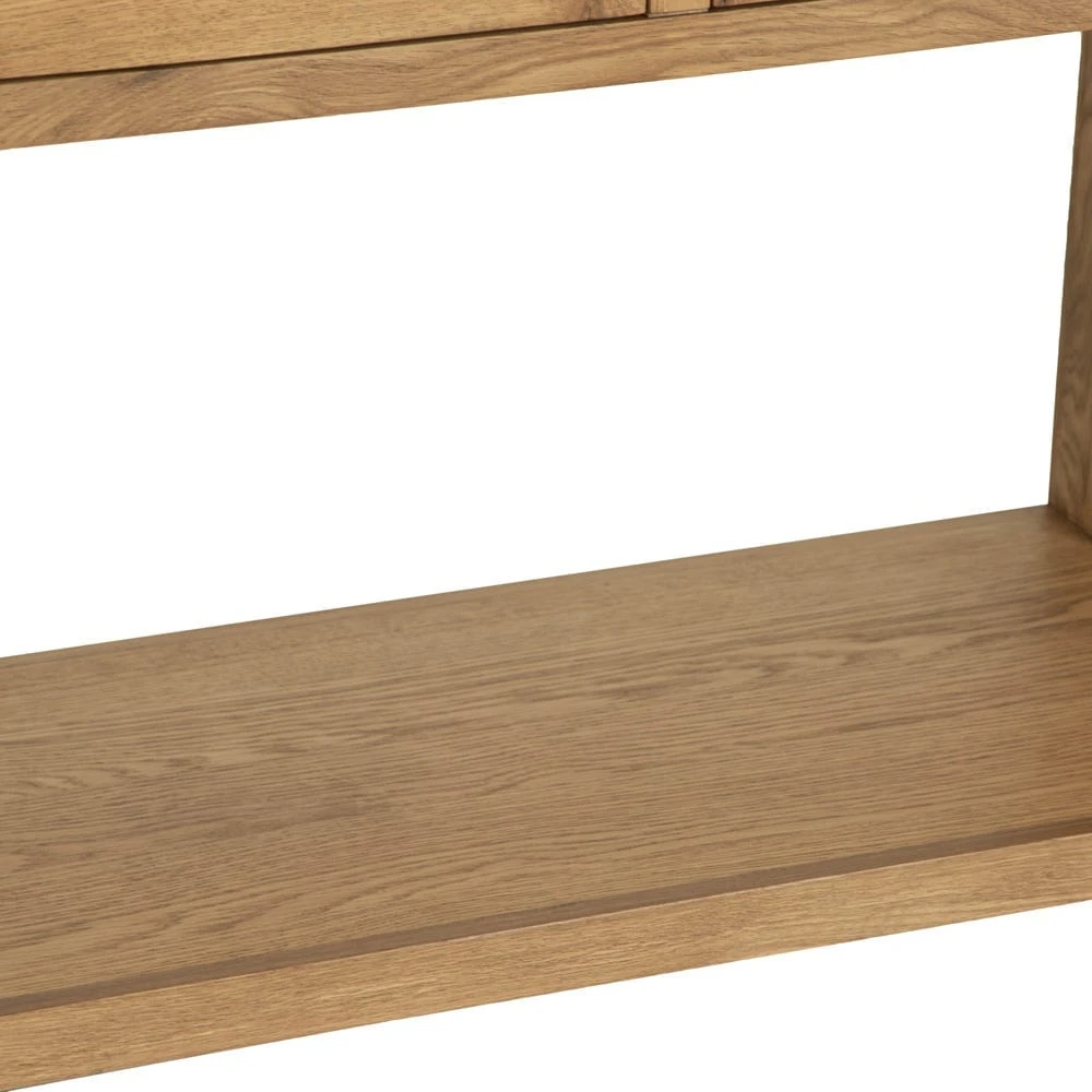 Oslo Chunky Oak Large Console Table 9 Oslo Chunky Oak Large Console Table - Image 7