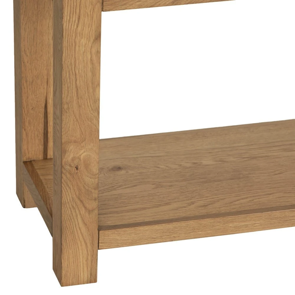 Oslo Chunky Oak Large Console Table 12 Oslo Chunky Oak Large Console Table - Image 10