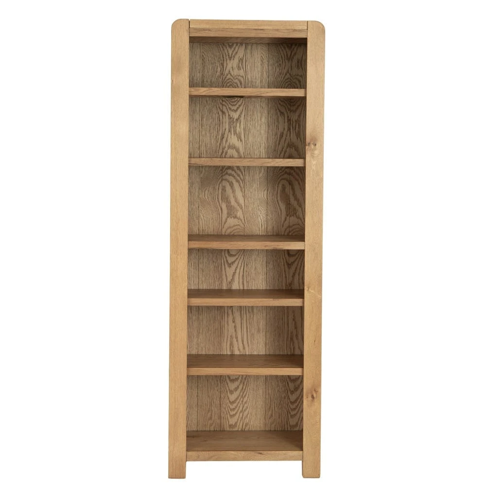 Oslo Chunky Oak Tall Slim Bookcase 11 Oslo Chunky Oak Tall Slim Bookcase - Image 9