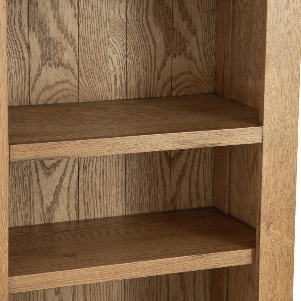 Oslo Chunky Oak Tall Slim Bookcase 10 Oslo Chunky Oak Tall Slim Bookcase - Image 8