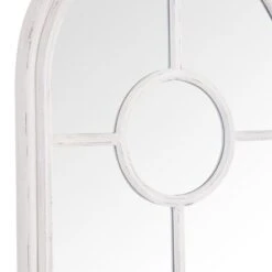 Rouen Narrow White Arched Window Hallway Mirror 60 X 180cm -Furniture Sale Shop mr10 w 3