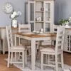 Chester Stone Painted Oak 1.2m Butterfly Extending Dining Table -Furniture Sale Shop nc 12bet pt inspo 2 f