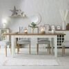Chester White Painted Oak 1.6m Butterfly Extending Dining Table -Furniture Sale Shop nc 16bet w new