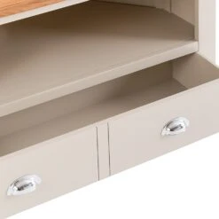 Chester Stone Painted Oak Corner TV Unit -Furniture Sale Shop nc ctv pt 4 x