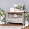Chester Stone Painted Oak Corner TV Unit -Furniture Sale Shop nc ctv pt inspo f