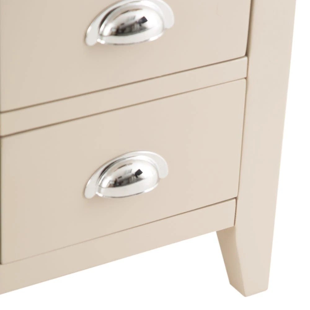 Chester Stone Painted Oak Large Bedside Table 10 Chester Stone Painted Oak Large Bedside Table - Image 8