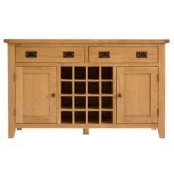 Rustic Oak 2 Door Large Sideboard With Wine Rack 20 Rustic Oak 2 Door Large Sideboard With Wine Rack -Furniture Sale Shop nc ls ok 2