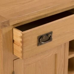 Rustic Oak 2 Door Large Sideboard With Wine Rack 19 Rustic Oak 2 Door Large Sideboard With Wine Rack -Furniture Sale Shop nc ls ok 4