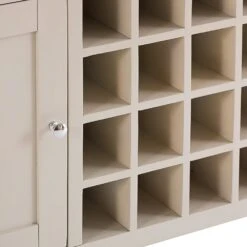 Chester Stone Painted Oak 2 Door Large Sideboard With Wine Rack -Furniture Sale Shop nc ls wc prt 6