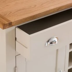 Chester Stone Painted Oak 2 Door Large Sideboard With Wine Rack -Furniture Sale Shop nc ls wc prt 8