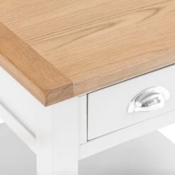 Chester White Painted Oak 1 Drawer Large Lamp Table -Furniture Sale Shop nc prt lt 5 w