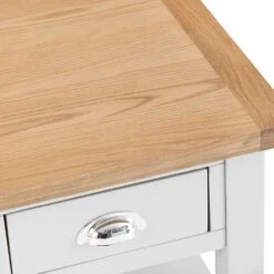 Chester White Painted Oak 1 Drawer Large Lamp Table -Furniture Sale Shop nc prt lt 6 w