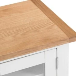 Chester White Painted Oak Large TV Unit -Furniture Sale Shop nc prt ltv 5 w