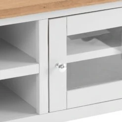 Chester White Painted Oak Large TV Unit -Furniture Sale Shop nc prt ltv 6 w