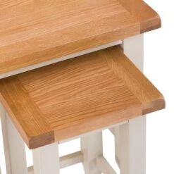 Chester Stone Painted Oak Nest Of 2 Tables -Furniture Sale Shop nc prt n2t x 4