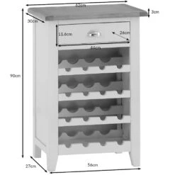 Chester Stone Painted Oak Wine Cabinet -Furniture Sale Shop nc prt wc