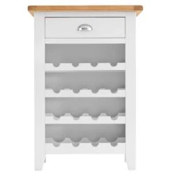 Chester White Painted Oak Wine Cabinet -Furniture Sale Shop nc prt wc 1 w