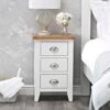 Chester White Painted Oak Large Bedside Table 2 Chester White Painted Oak Large Bedside Table -Furniture Sale Shop nc s w 3 z