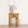 Rustic Oak 1 Drawer Small Lamp Table -Furniture Sale Shop nc sit oak inspo