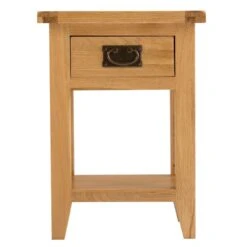 Rustic Oak 1 Drawer Small Lamp Table -Furniture Sale Shop nc sit ok 2