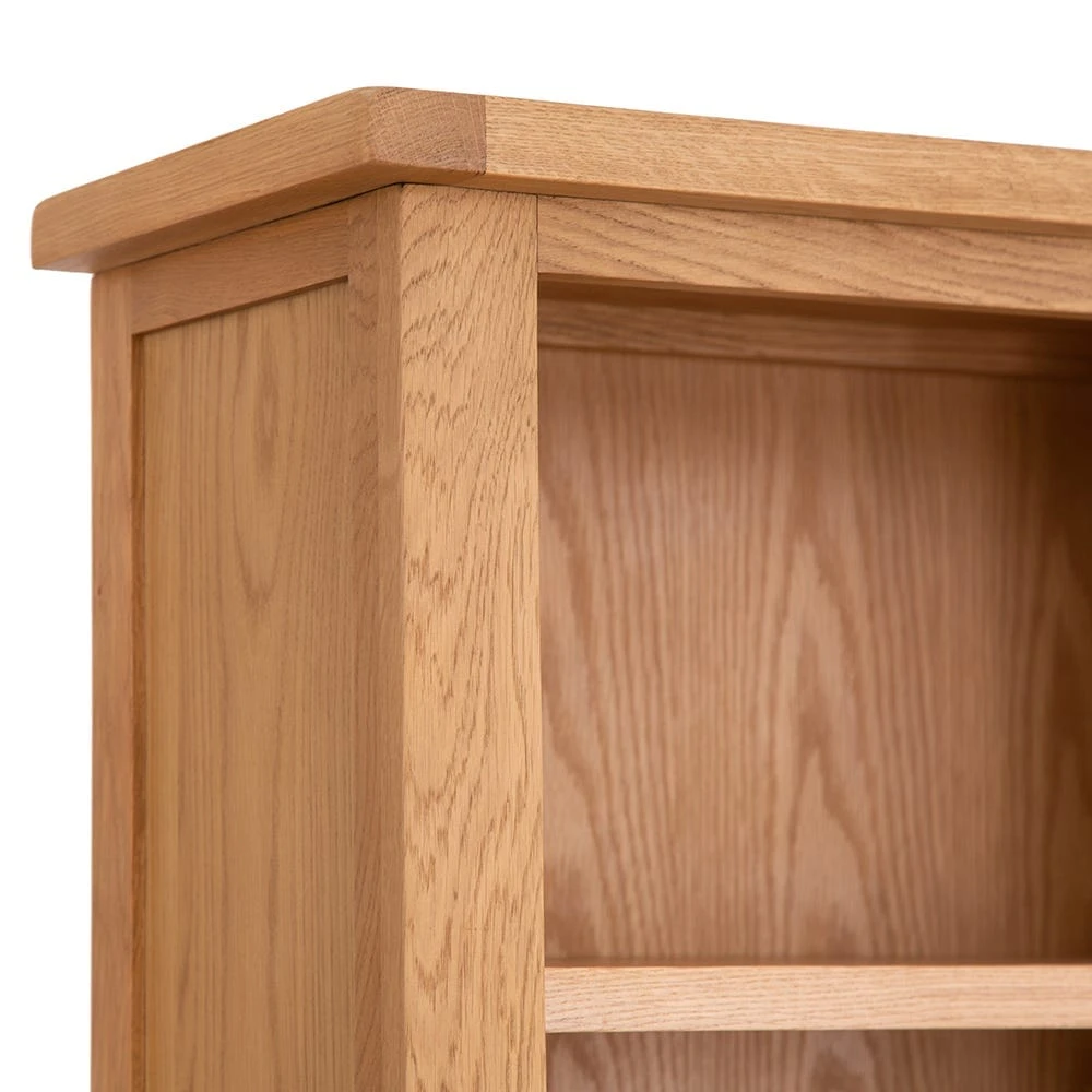 Rustic Oak Tall Narrow Bookcase 6 Rustic Oak Tall Narrow Bookcase - Image 4