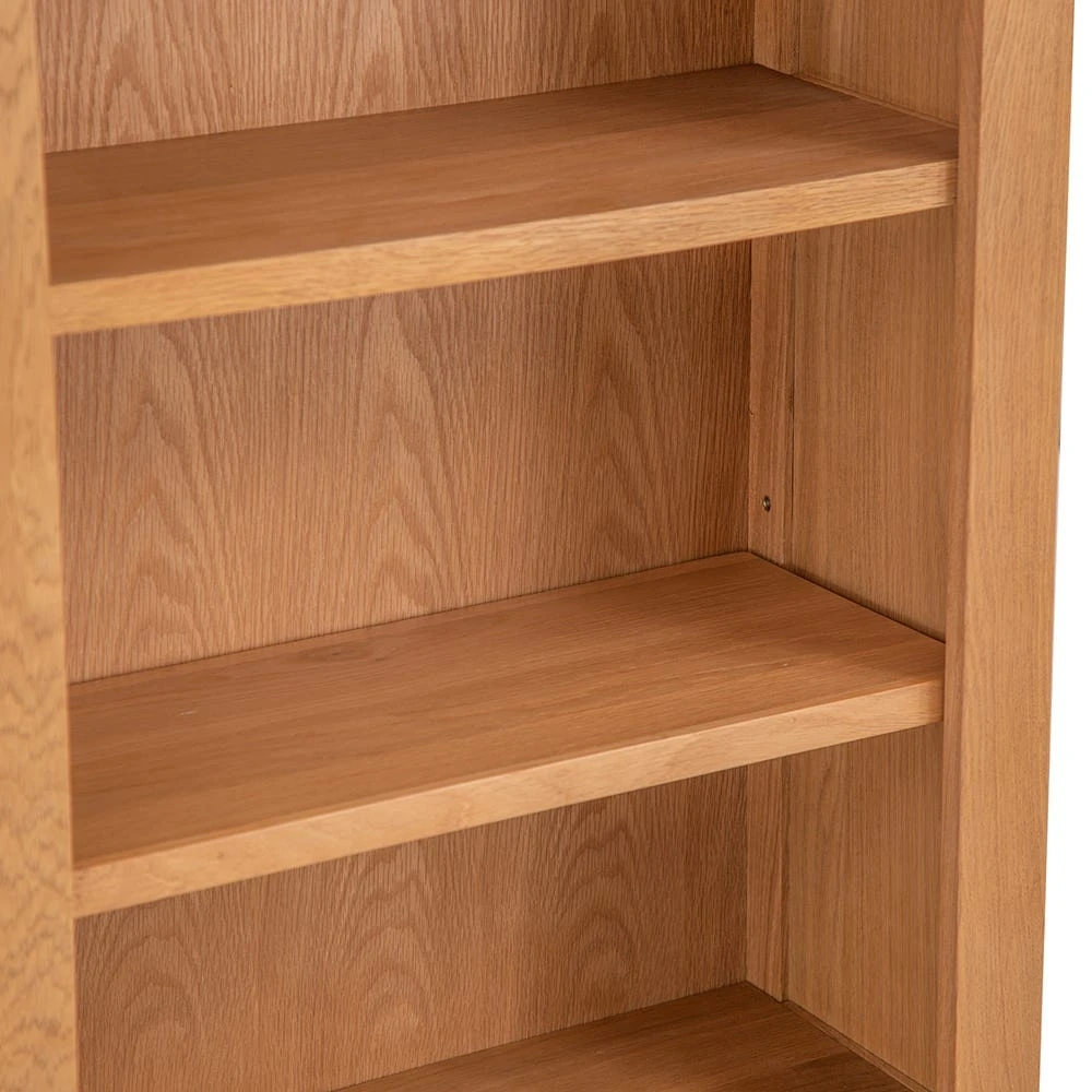 Rustic Oak Tall Narrow Bookcase 7 Rustic Oak Tall Narrow Bookcase - Image 5