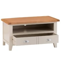 Chester Stone Painted Oak Small TV Unit -Furniture Sale Shop nc tv pt 2 x