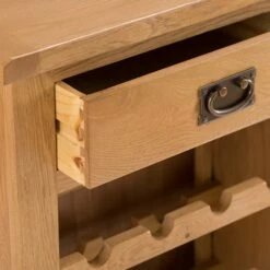 Rustic Oak Wine Cabinet -Furniture Sale Shop nc wc ok 3