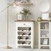 Chester White Painted Oak Wine Cabinet 2 Chester White Painted Oak Wine Cabinet -Furniture Sale Shop nc wc w new