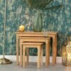 Bergen Oak Nest Of 3 Tables 1 Bergen Oak Nest Of 3 Tables -Furniture Sale Shop nt n3t 1
