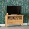 Bergen Oak Small TV Unit -Furniture Sale Shop nt stv 1