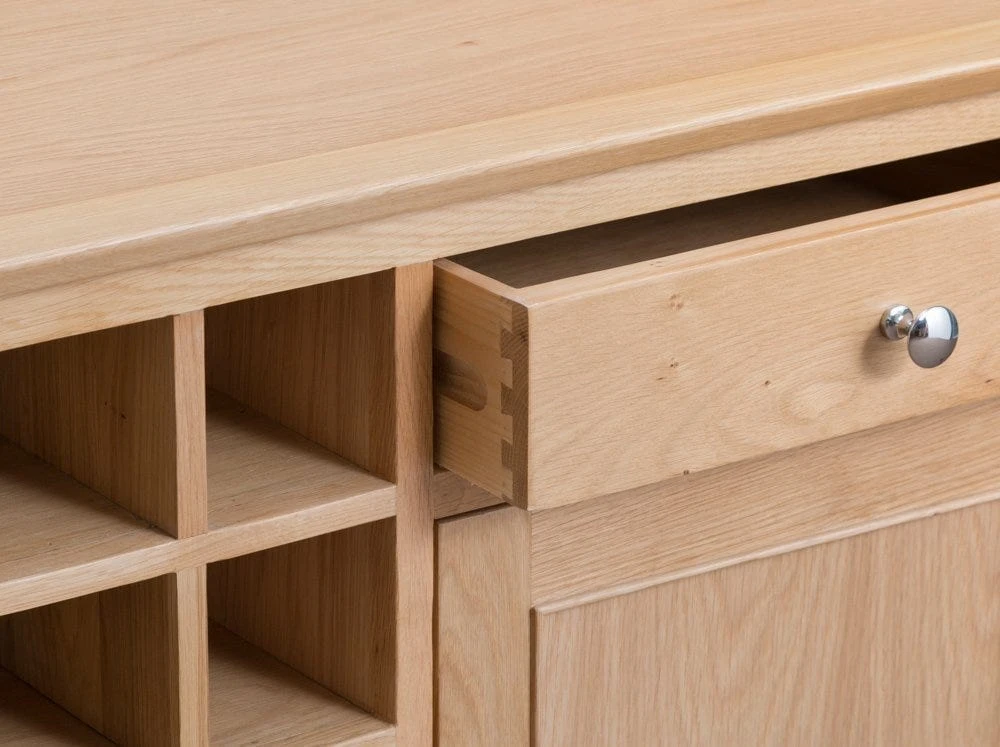 Bergen Oak Wine Cabinet 9 Bergen Oak Wine Cabinet - Image 7