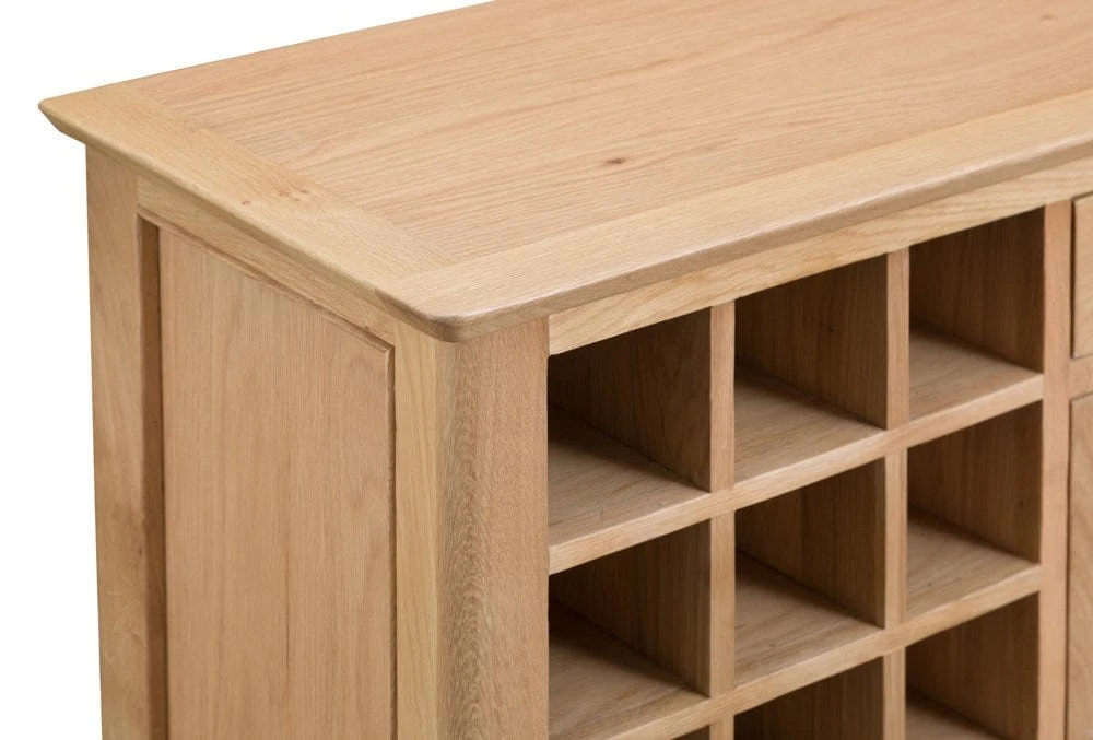 Bergen Oak Wine Cabinet 10 Bergen Oak Wine Cabinet - Image 8