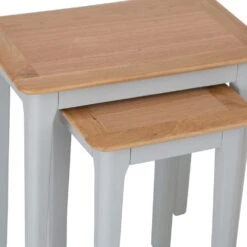 Bergen Grey Painted Oak Nest Of 2 Tables -Furniture Sale Shop ntp 2nt g 2