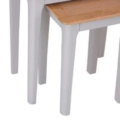 Bergen Grey Painted Oak Nest Of 2 Tables -Furniture Sale Shop ntp 2nt g 3