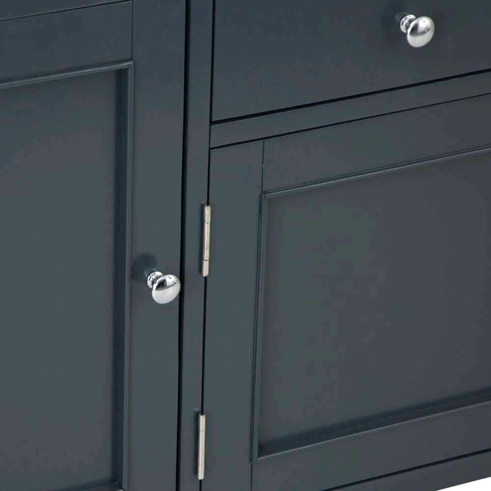 Bergen Blue Painted Oak 4 Door 6 Drawer Extra Large Sideboard 13 Bergen Blue Painted Oak 4 Door 6 Drawer Extra Large Sideboard - Image 11