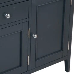 Bergen Blue Painted Oak 4 Door 6 Drawer Extra Large Sideboard 25 Bergen Blue Painted Oak 4 Door 6 Drawer Extra Large Sideboard -Furniture Sale Shop ntp 4ds blue 12
