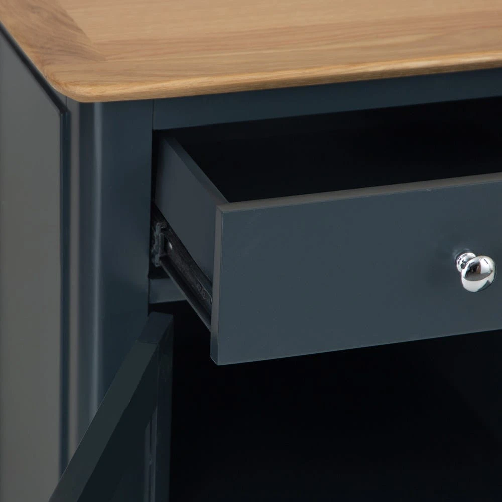 Bergen Blue Painted Oak 4 Door 6 Drawer Extra Large Sideboard 14 Bergen Blue Painted Oak 4 Door 6 Drawer Extra Large Sideboard - Image 12