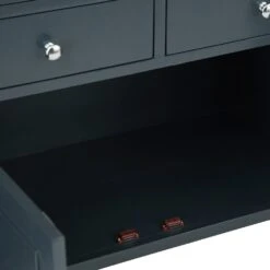 Bergen Blue Painted Oak 4 Door 6 Drawer Extra Large Sideboard 24 Bergen Blue Painted Oak 4 Door 6 Drawer Extra Large Sideboard -Furniture Sale Shop ntp 4ds blue 6