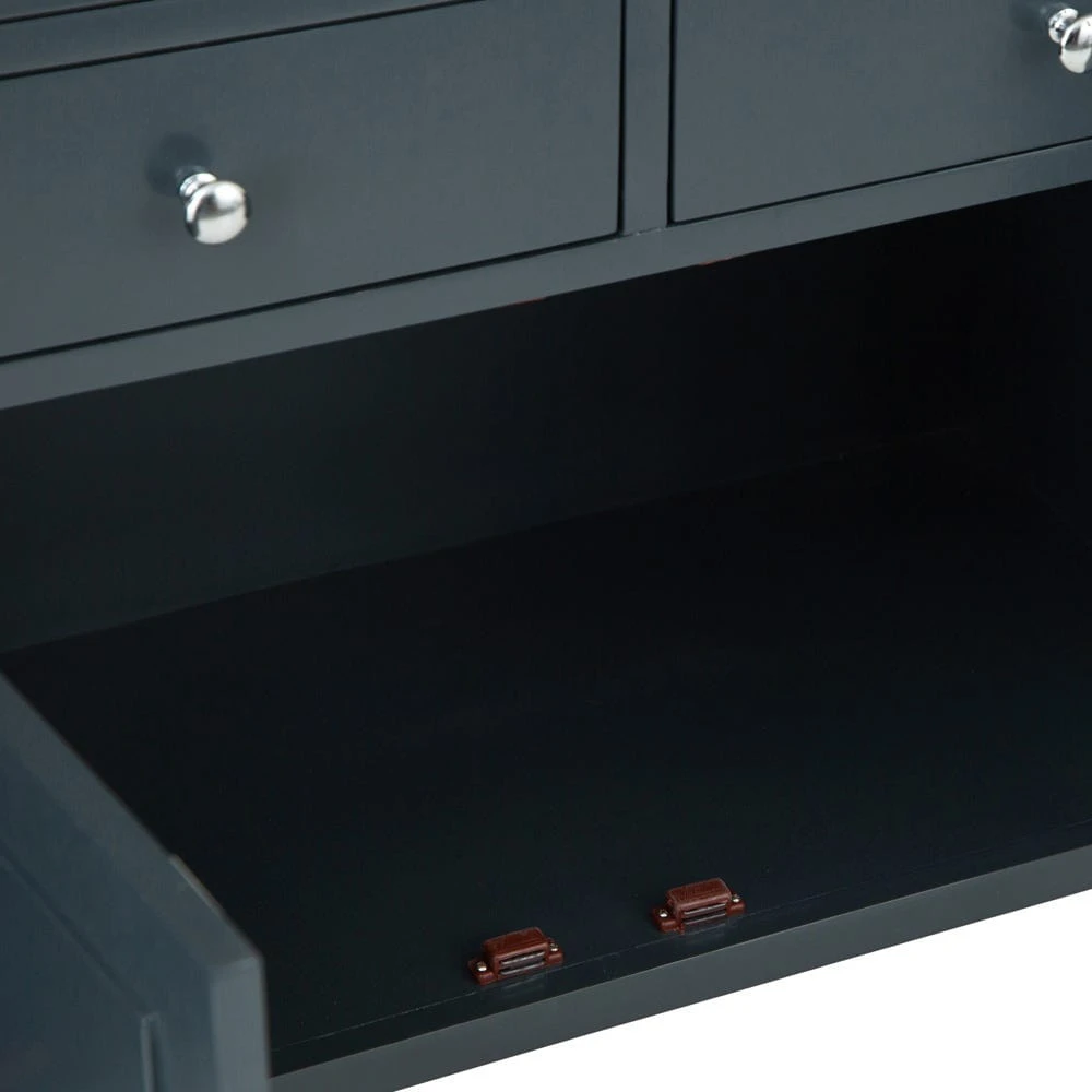 Bergen Blue Painted Oak 4 Door 6 Drawer Extra Large Sideboard 8 Bergen Blue Painted Oak 4 Door 6 Drawer Extra Large Sideboard - Image 6