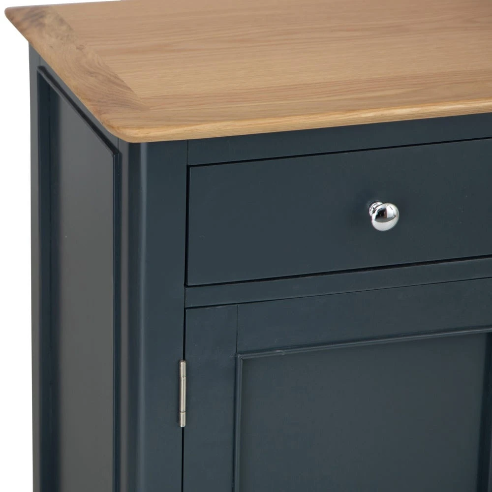 Bergen Blue Painted Oak 4 Door 6 Drawer Extra Large Sideboard 6 Bergen Blue Painted Oak 4 Door 6 Drawer Extra Large Sideboard - Image 4