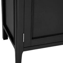 Bergen Black Painted Oak 4 Door 6 Drawer Extra Large Sideboard -Furniture Sale Shop ntp 4ds jb 10