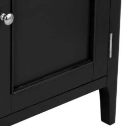 Bergen Black Painted Oak 4 Door 6 Drawer Extra Large Sideboard -Furniture Sale Shop ntp 4ds jb 15