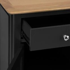 Bergen Black Painted Oak 4 Door 6 Drawer Extra Large Sideboard -Furniture Sale Shop ntp 4ds jb 5