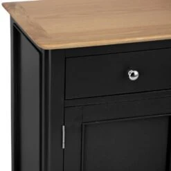 Bergen Black Painted Oak 4 Door 6 Drawer Extra Large Sideboard -Furniture Sale Shop ntp 4ds jb 9