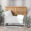 Bergen Grey Painted Oak Blanket Box -Furniture Sale Shop ntp bb g