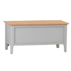 Bergen Grey Painted Oak Blanket Box 21 Bergen Grey Painted Oak Blanket Box -Furniture Sale Shop ntp bb g 1