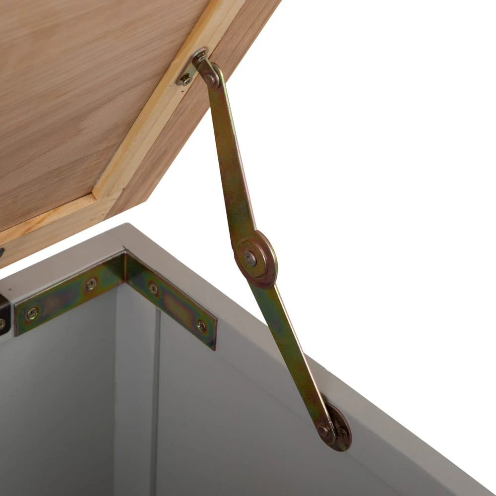 Bergen Grey Painted Oak Blanket Box 16 Bergen Grey Painted Oak Blanket Box - Image 14